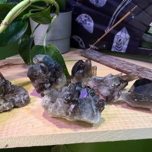 Home 6 Smoky Quartz Clusters
