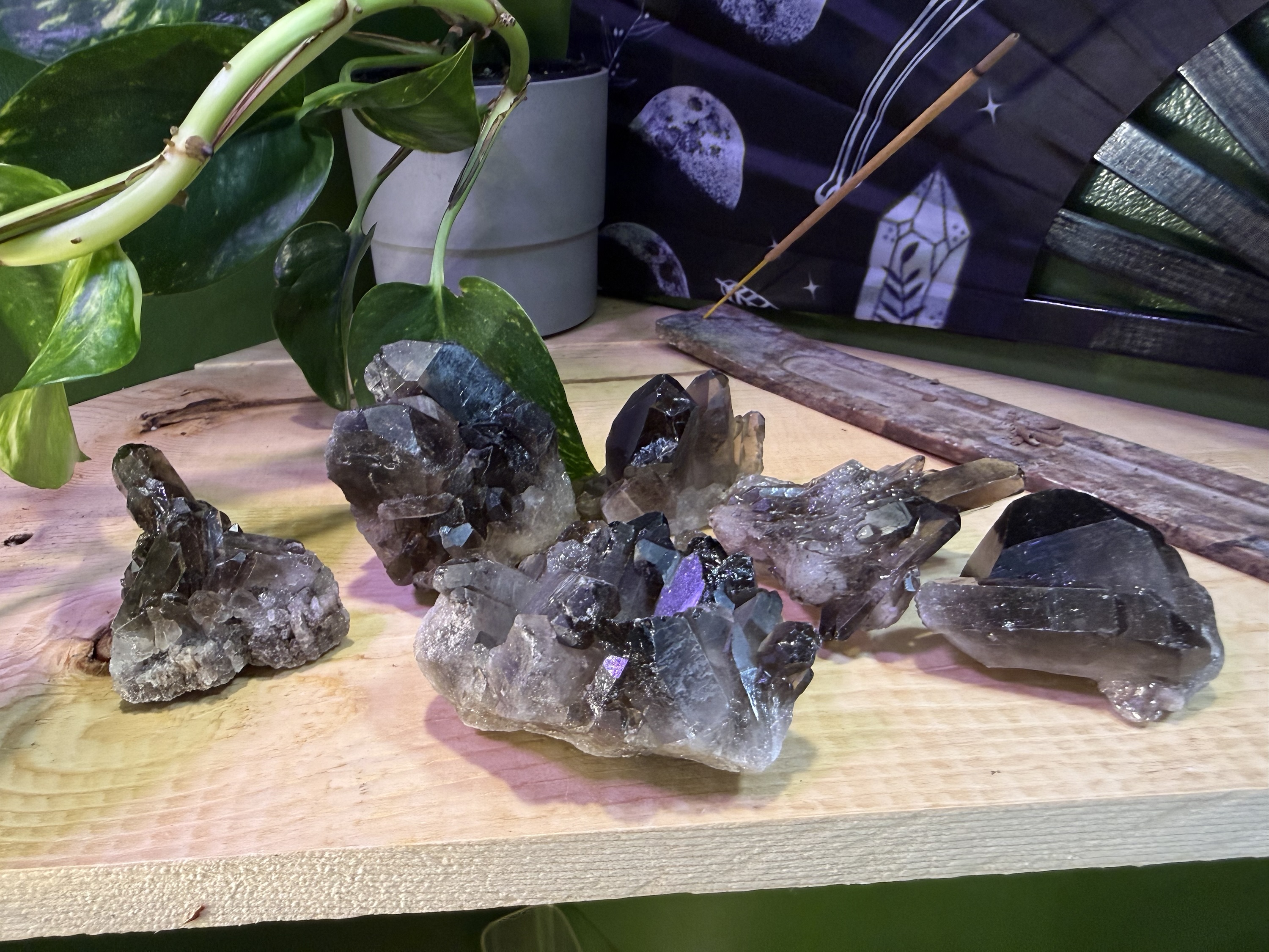 Smoky Quartz Clusters 1 Smoky Quartz Clusters